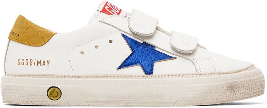 Golden Goose Kids White May School Sneakers