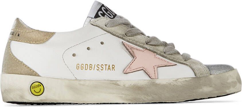 Golden Goose Kids White Super-Star Classic Spur Sneakers - Picture 5