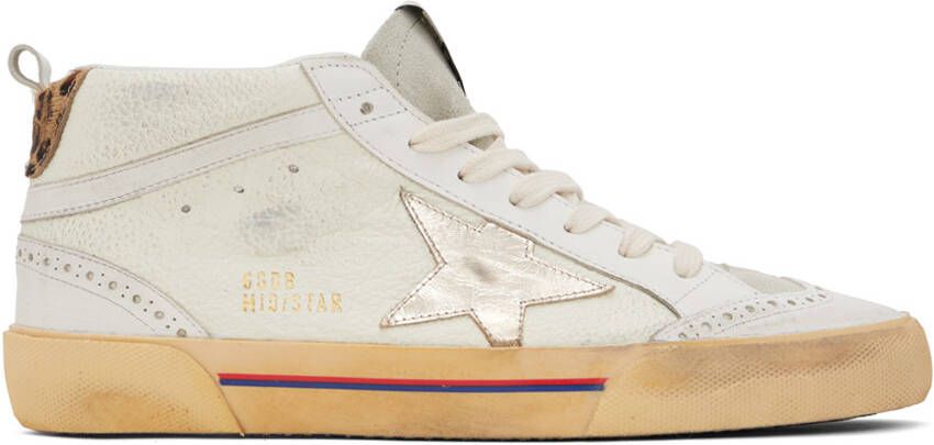 Golden Goose Off-White Mid Star Sneakers - Picture 5