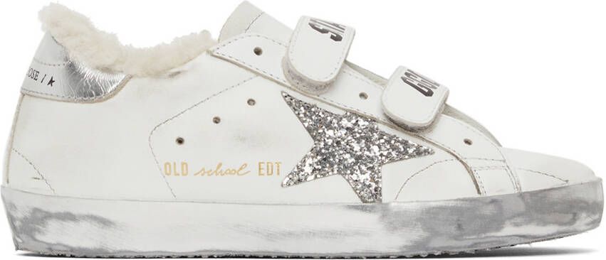 Golden Goose Shearling & Glitter Old School Sneakers - Picture 5