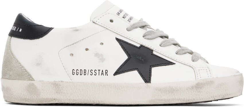 Golden Goose SSENSE Exclusive White & Black Super-Star Classic Sneakers - Picture 5