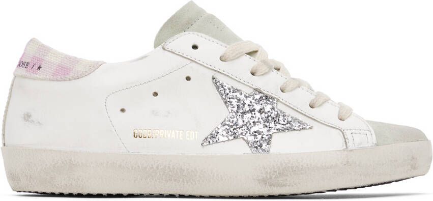 Golden Goose SSENSE Exclusive White & Gray Super-Star Sneakers