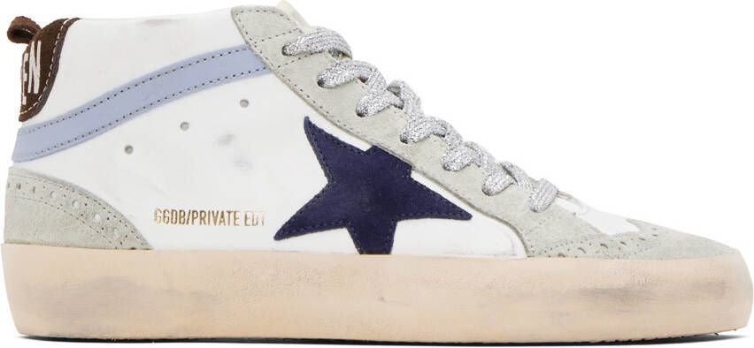 Golden Goose SSENSE Exclusive White Mid Star Sneakers - Picture 5