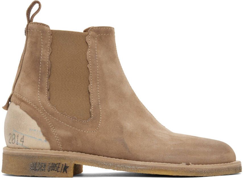 Golden Goose Tan John Chelsea Boots