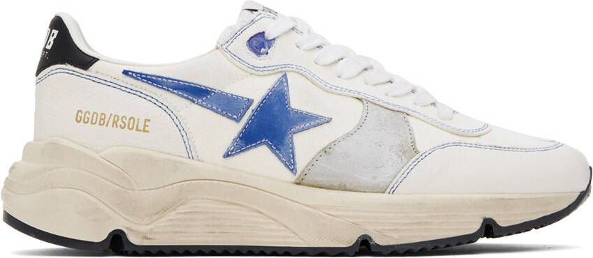 Golden Goose White Running Sole Sneakers - Picture 5