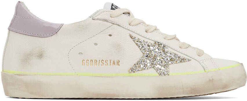 Golden Goose White Super-Star Classic Low-Top Sneakers - Picture 5