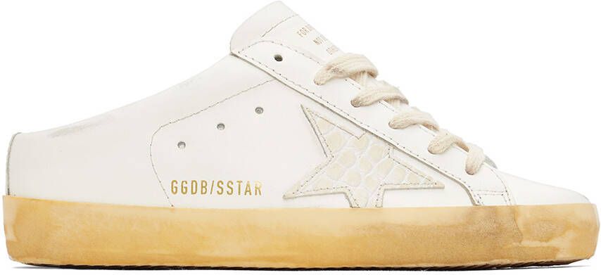 Golden Goose White Super-Star Sabot Sneakers