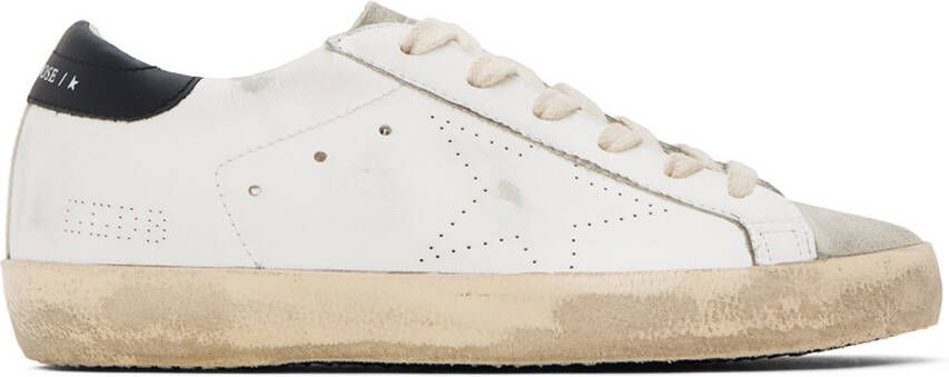 Golden Goose White Super-Star Skate Sneakers - Picture 6