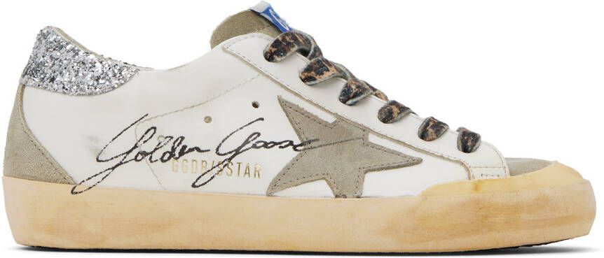 Golden Goose White Super-Star Sneakers - Picture 5