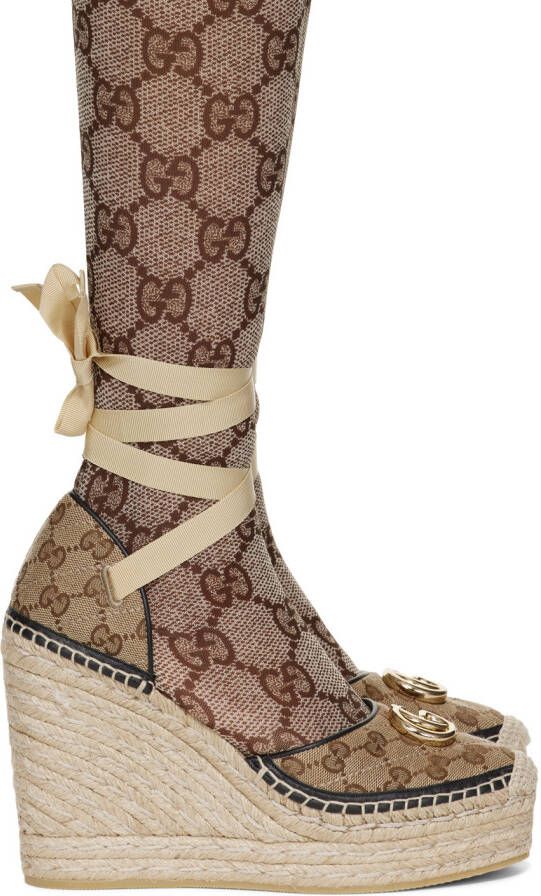 Gucci Beige GG Espadrilles