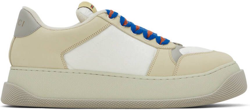 Gucci Beige Screener GG Sneakers - Picture 5