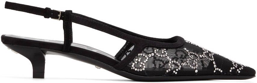 Gucci Black GG Demi Heels - Picture 5