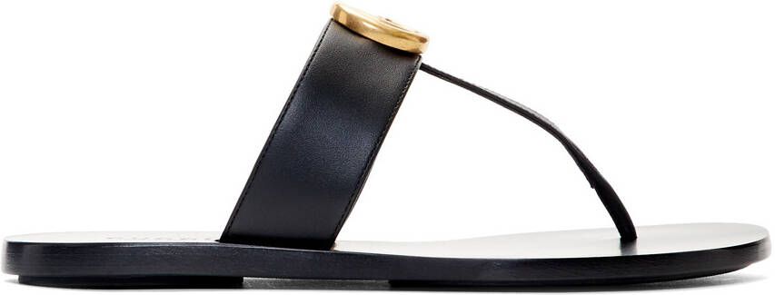 Gucci Black GG Marmont Sandals - Picture 5