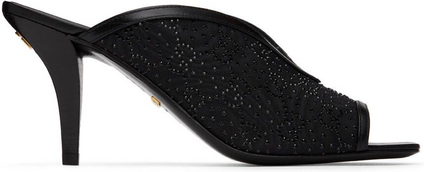 Gucci Black GG Slide Sandals - Picture 5