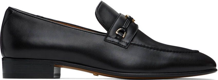 Gucci Black Horsebit Interlocking G Loafers - Picture 5