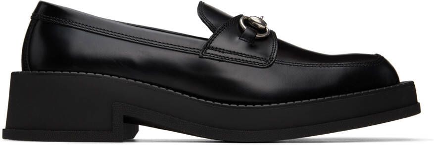 Gucci Black Horsebit Loafers - Picture 5