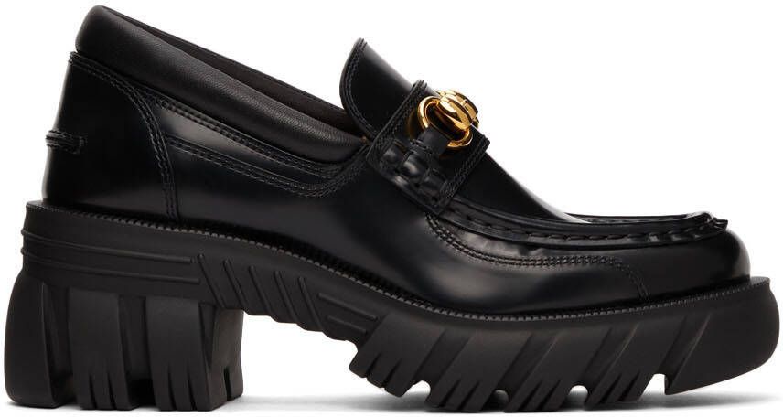 Gucci Black Horsebit Loafers - Picture 3