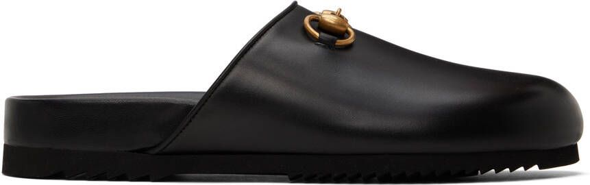 Gucci Black Horsebit Slippers - Picture 4