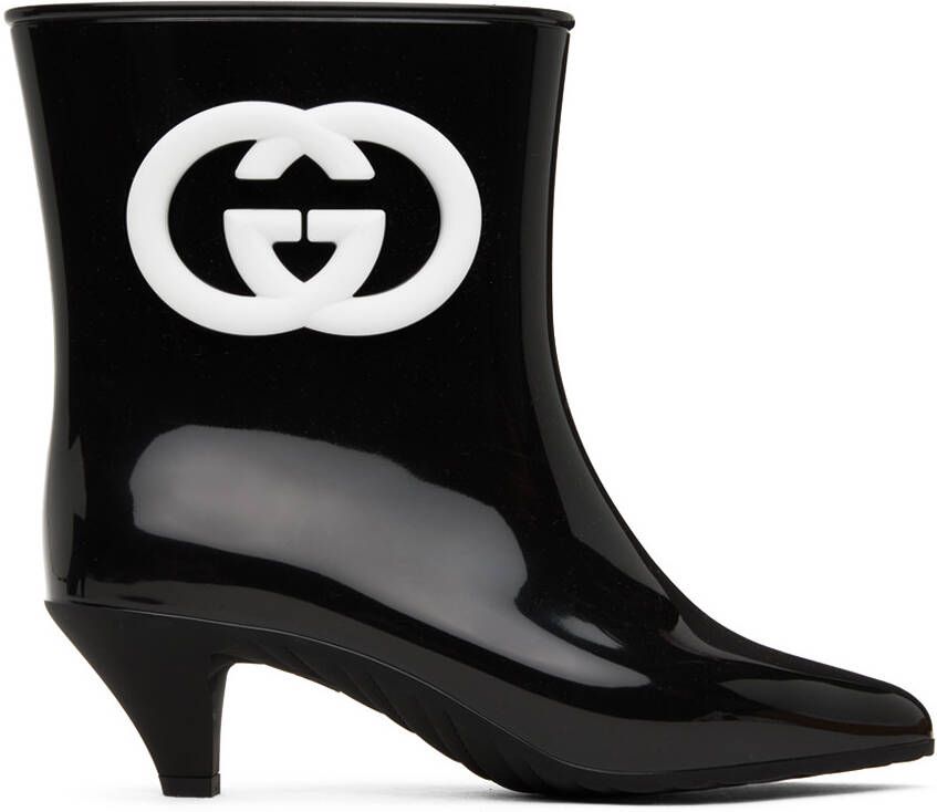 Gucci Black Interlocking G Boots - Picture 5