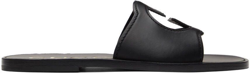 Gucci Black Interlocking G Slides - Picture 4