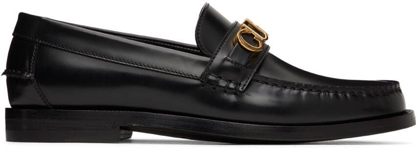Gucci Black Logo Loafers - Picture 5