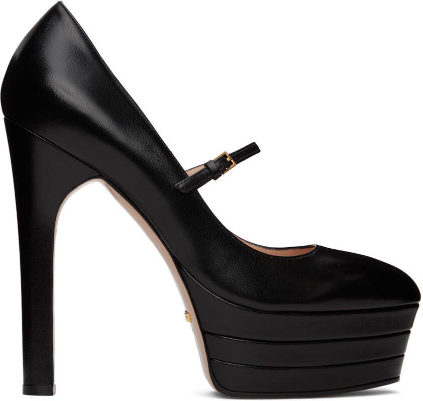 Gucci Black Platform Pumps