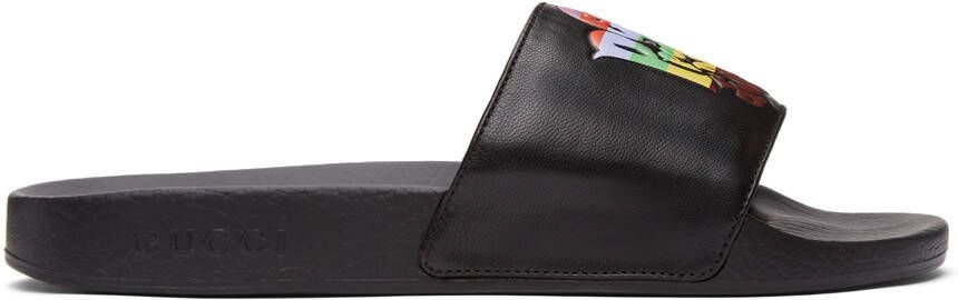 Gucci Black 'Prodige d'Amour' Sandals - Picture 5