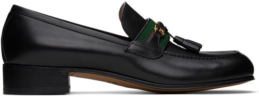 Gucci Black Tassel Loafers - Picture 4