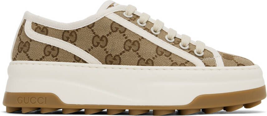 Gucci Brown & Beige GG Sneakers