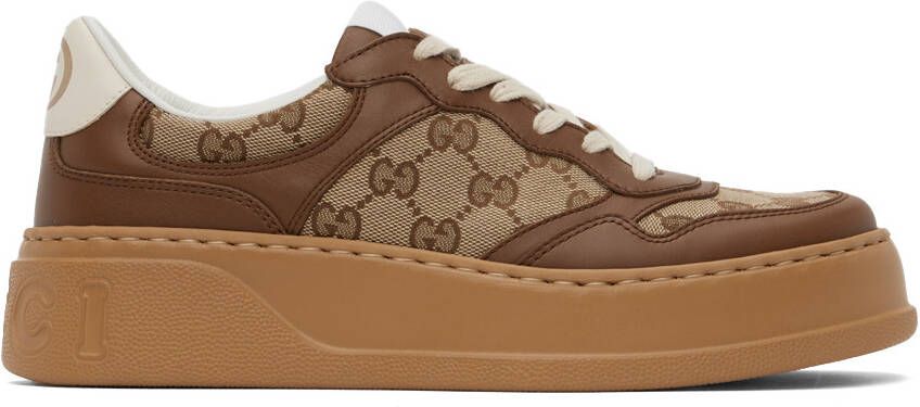 Gucci Brown GG Sneakers - Picture 4