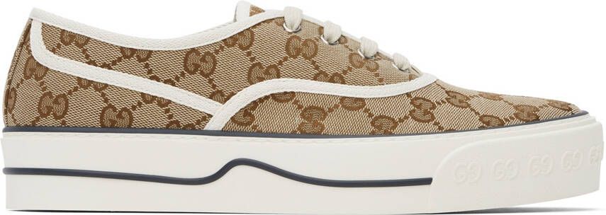 Gucci Brown GG Tennis Sneakers