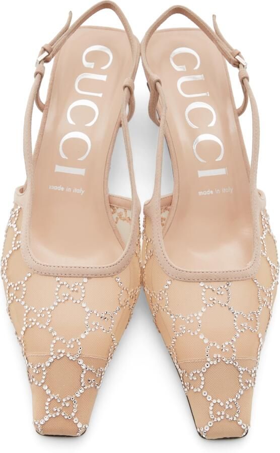 Gucci Beige GG Demi Heels