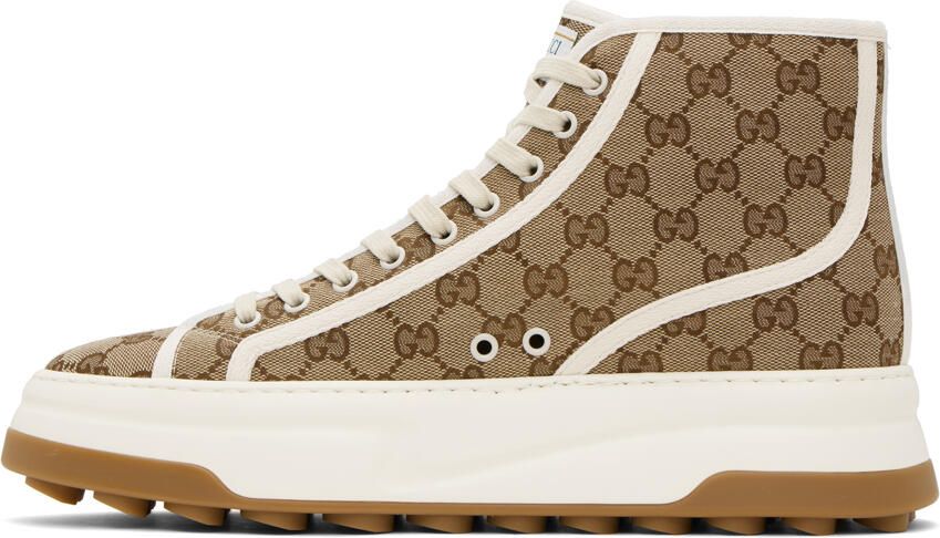Gucci Beige GG Sneakers - Picture 3