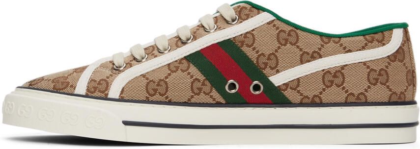 Gucci Beige GG ' Tennis 1977' Sneakers - Picture 4