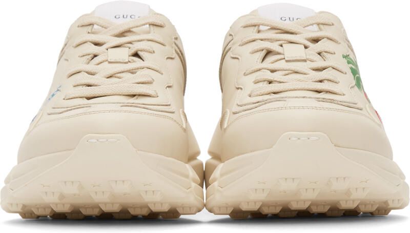 Gucci Beige ' Hawaii' Rython Sneakers - Picture 3
