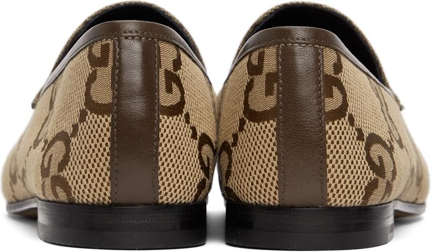 Gucci Beige Maxi GG Jordaan Loafers - Picture 2
