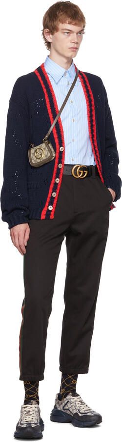 Gucci Beige Rhyton Sneakers - Picture 4