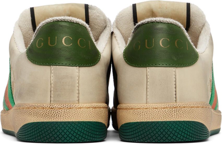 Gucci Beige Screener GG Sneakers - Picture 2