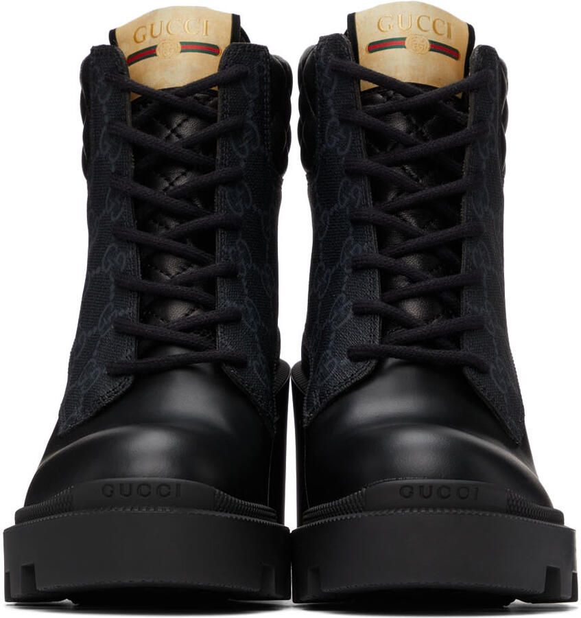 Gucci Black GG Ankle Boots