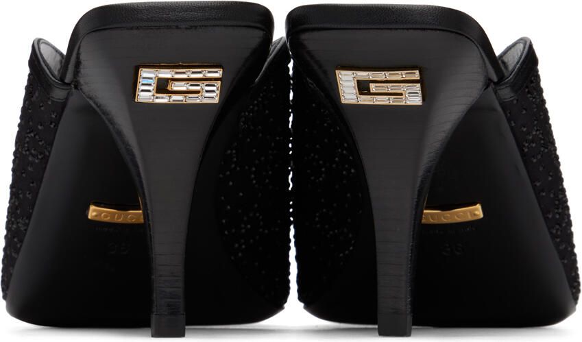 Gucci Black GG Slide Sandals