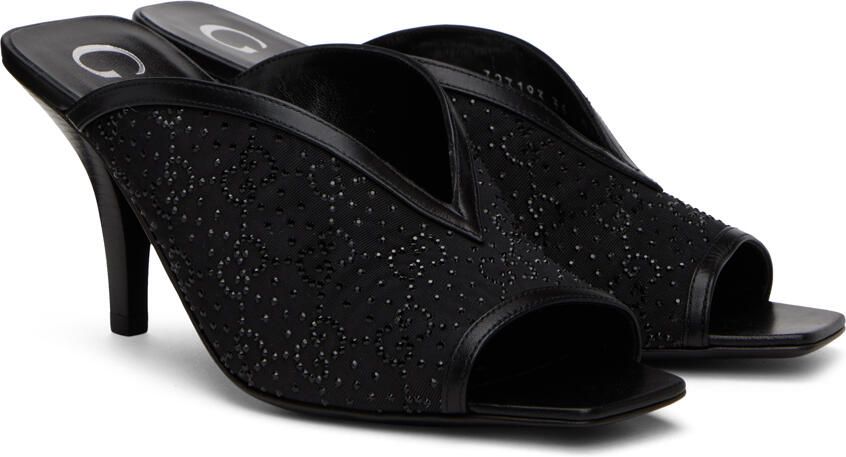 Gucci Black GG Slide Sandals - Picture 2