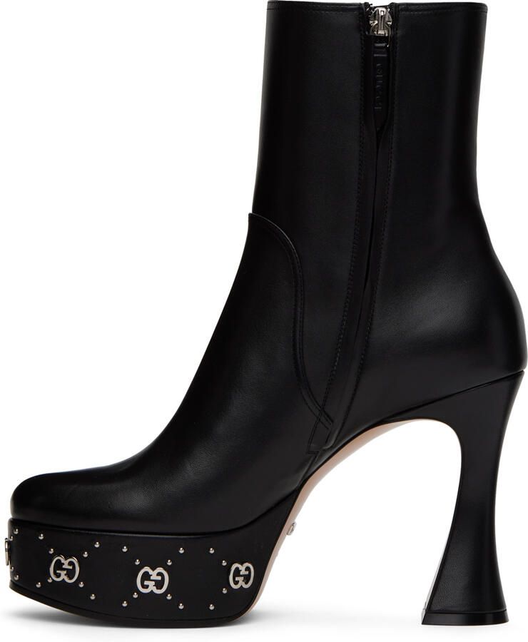 Gucci Black GG Studs Boots