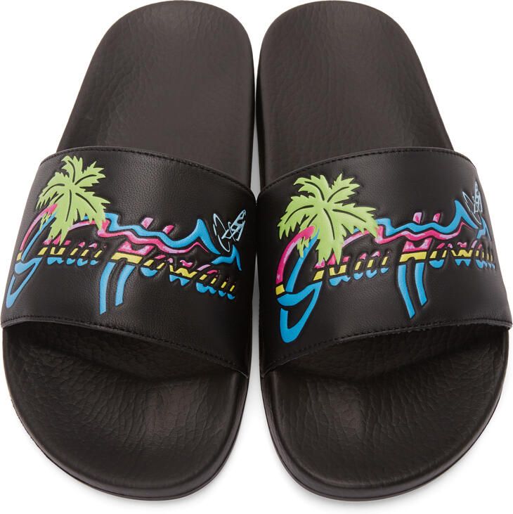 Gucci Black ' Hawaii' Pool Slides