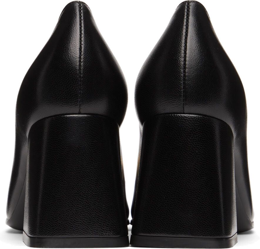 Gucci Black Horseback Mid Heels