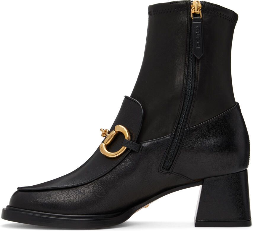 Gucci Black Horsebit Boots