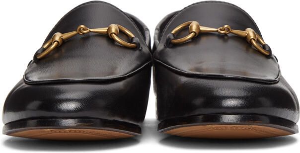 Gucci Black Horsebit Brixton Loafers - Picture 2
