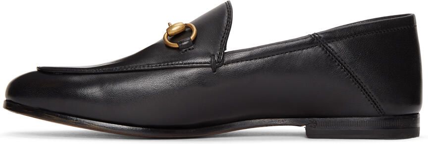 Gucci Black Horsebit Brixton Loafers - Picture 3