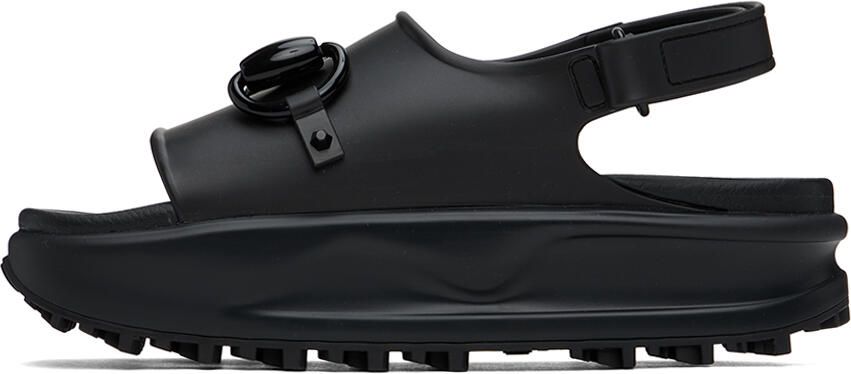 Gucci Black Horsebit Flatform Sandals - Picture 3