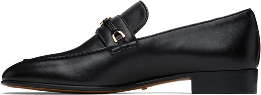 Gucci Black Horsebit Interlocking G Loafers - Picture 3