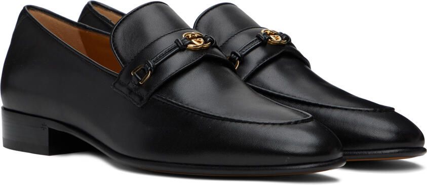 Gucci Black Horsebit Interlocking G Loafers - Picture 2
